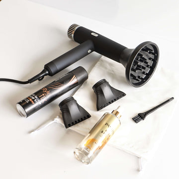 Black Bundle - Straightner and Dryer - Nav's Hair