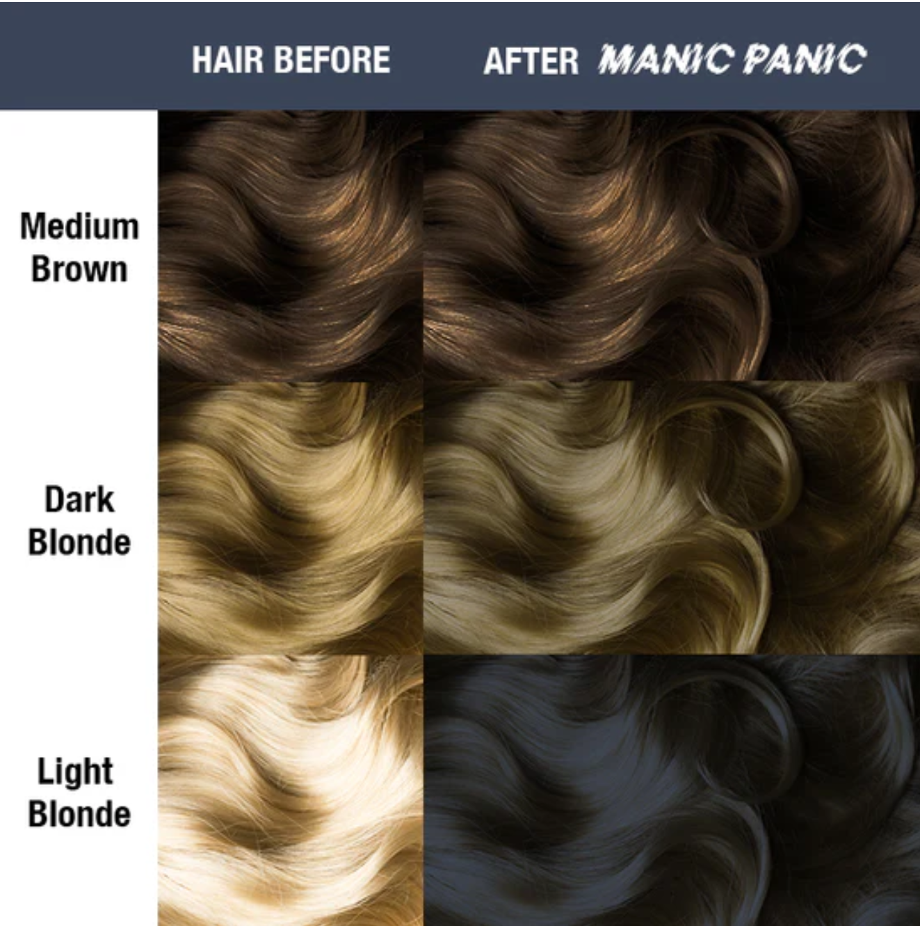 Manic Panic Dark Star 118ml Amplified Squeeze Bottle Formula Hair Color - Nav's Hair