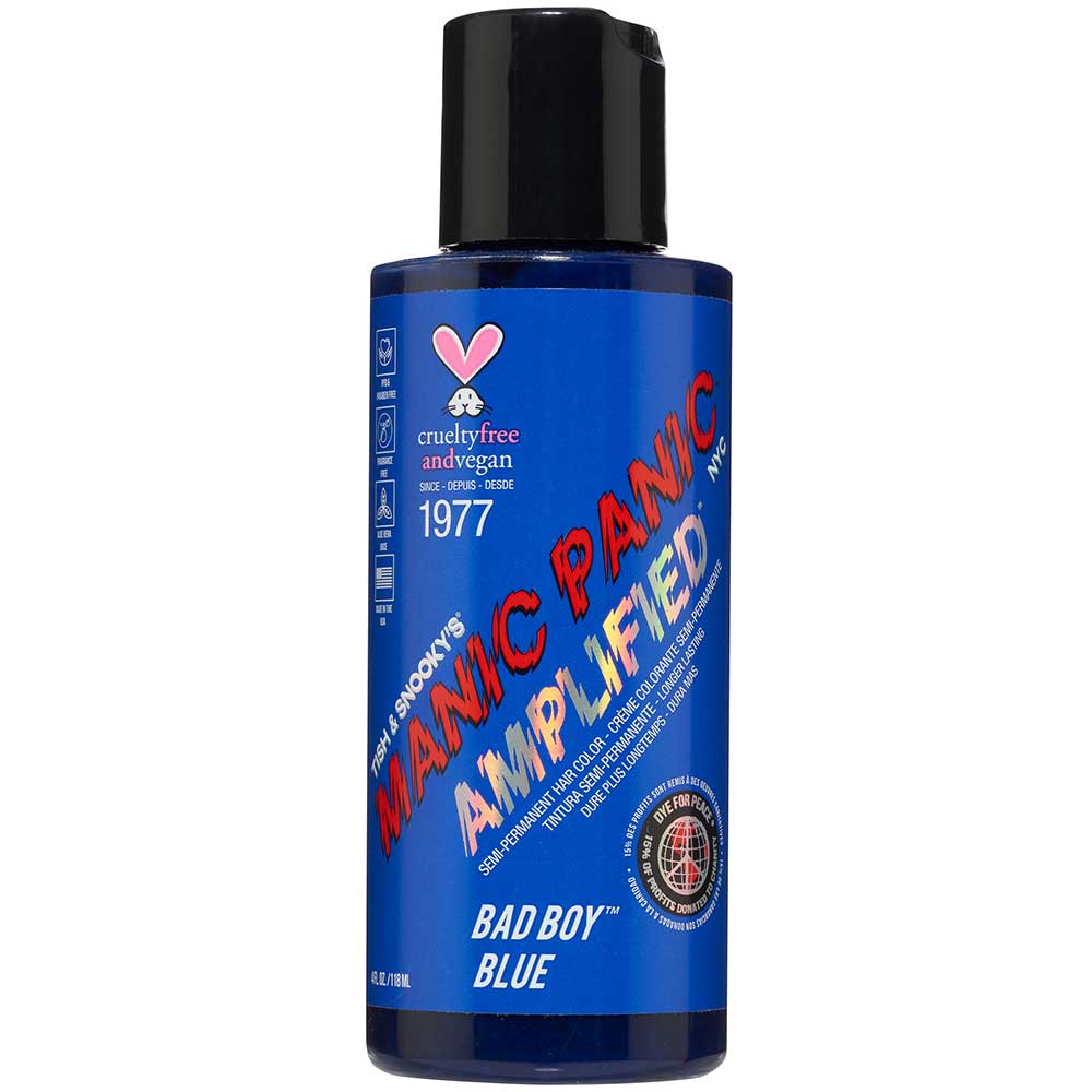 Manic Panic Bad Boy Blue 118ml Amplified™ Squeeze Bottle Formula Hair Color - Nav's Hair