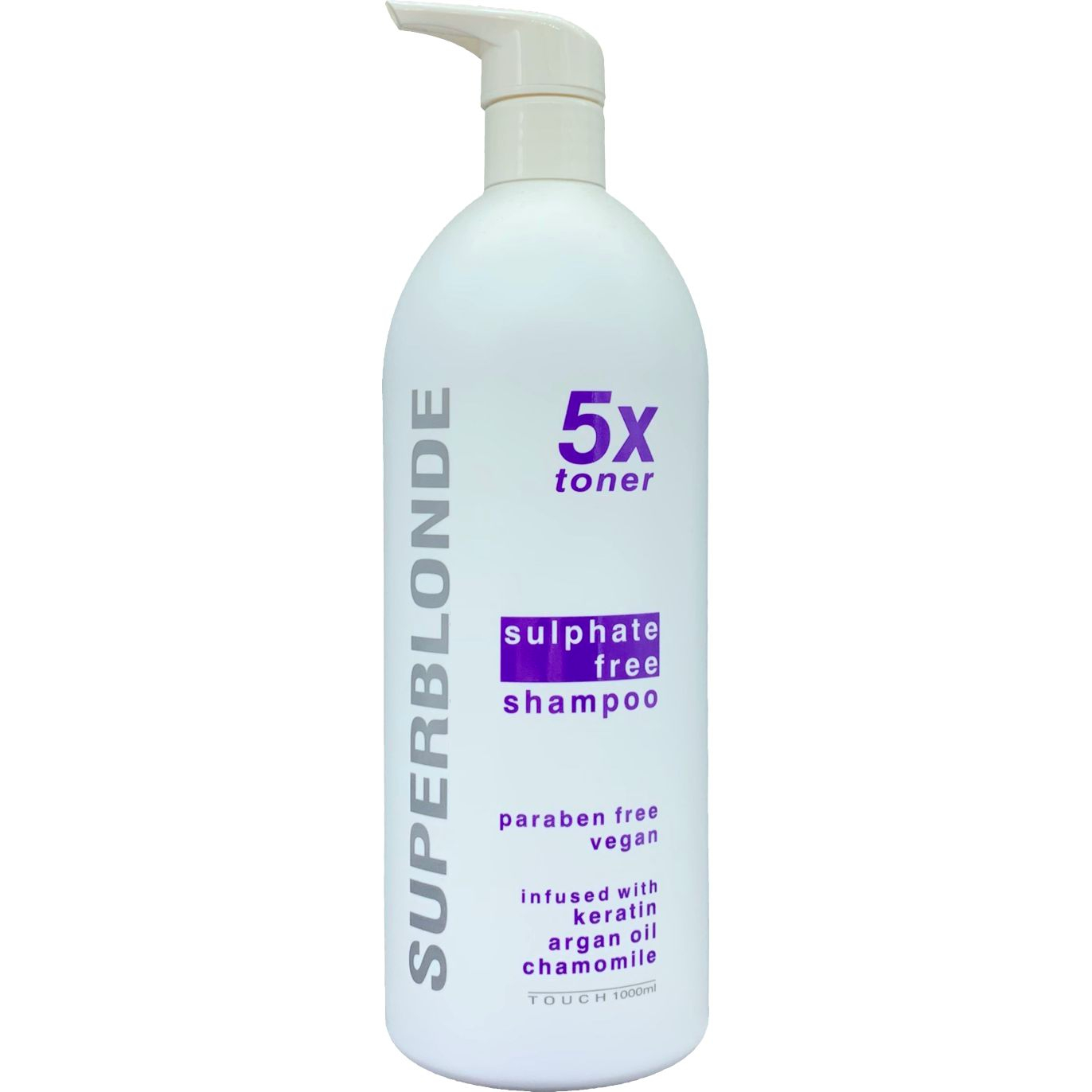 SUPERBLONDE 5X SULFATE FREE SHAMPOO 1LITRE TOUCH