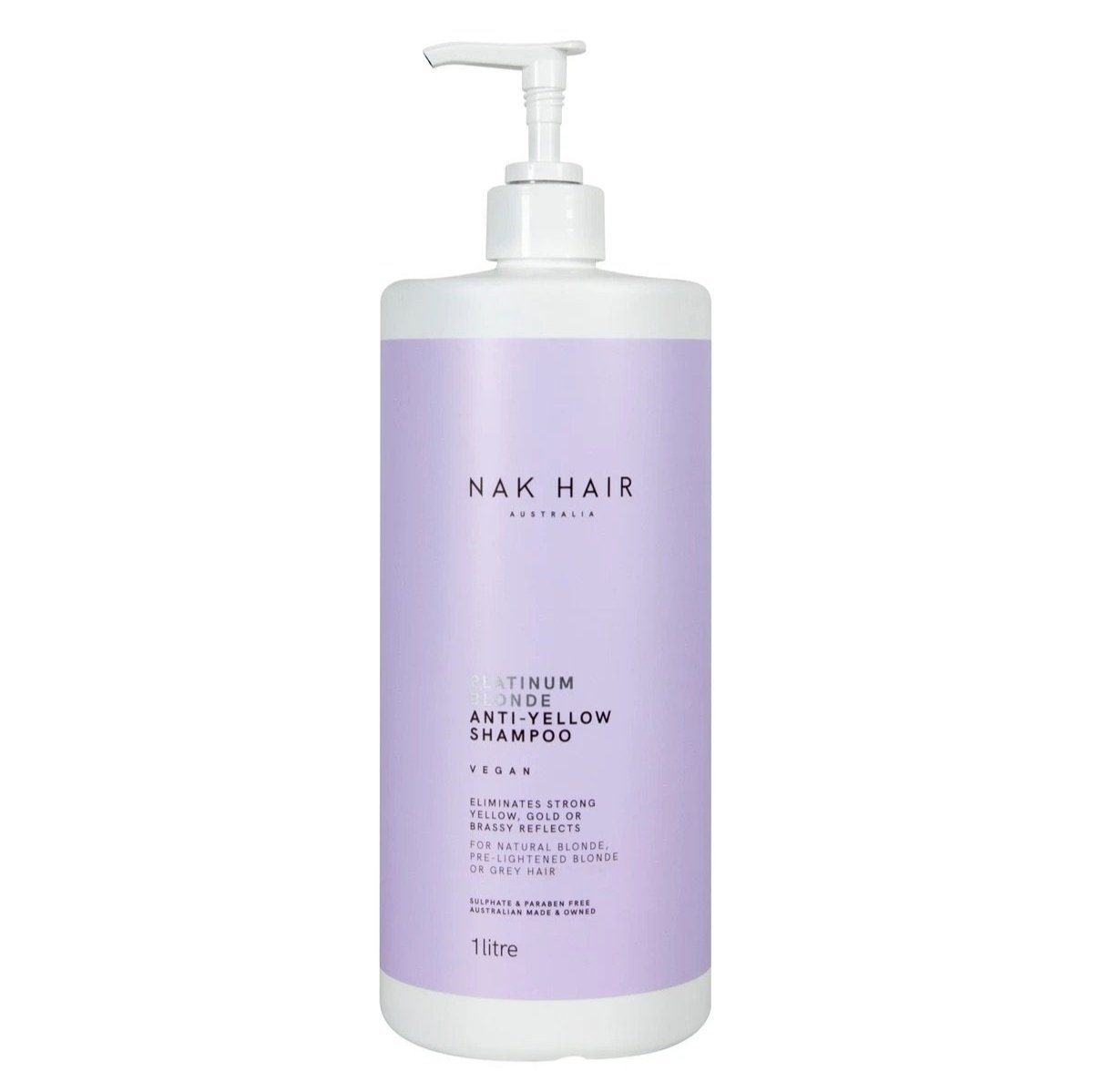 NAK Platinum Blonde Anti Yellow Shampoo 1L