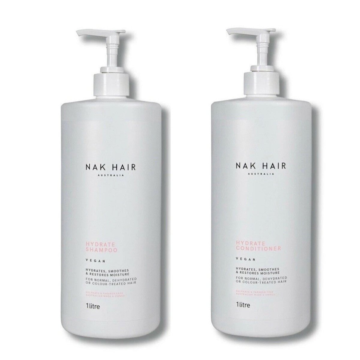 NAK Hydrate Shampoo & Conditioner 1L Duo